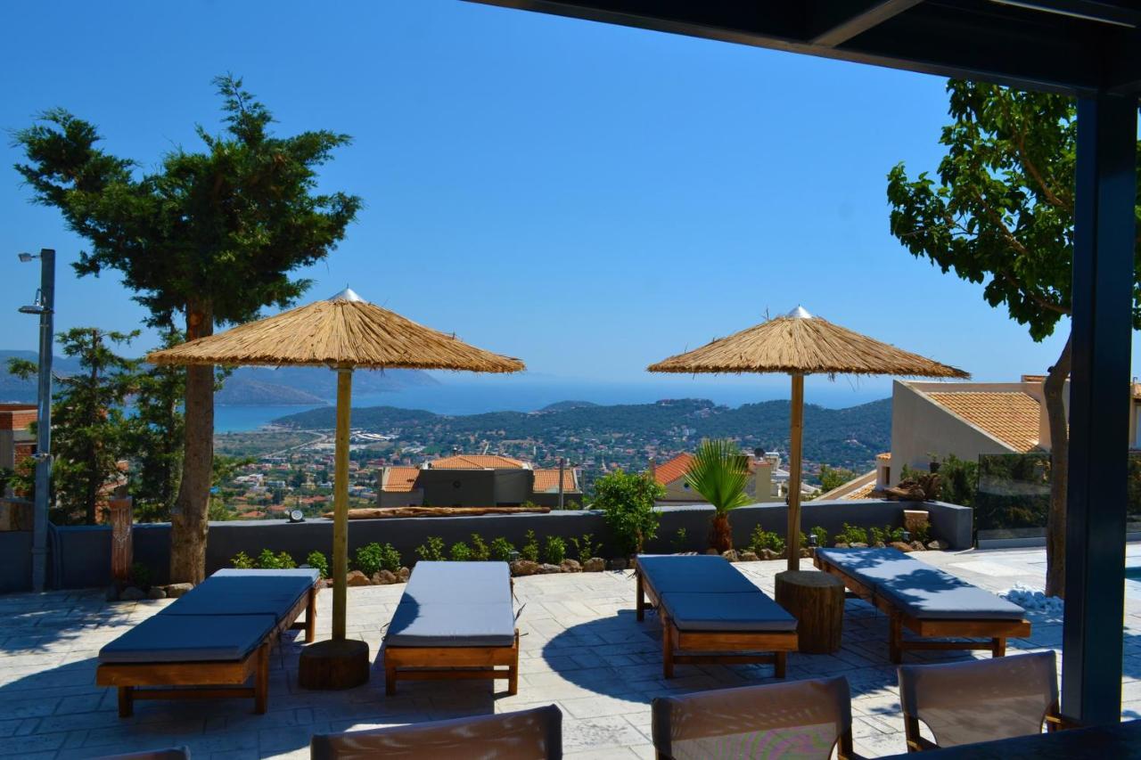 "Stergiou Luxury Apartment 2Nd Floor" Με Κοινη Πισινα Saronida Buitenkant foto