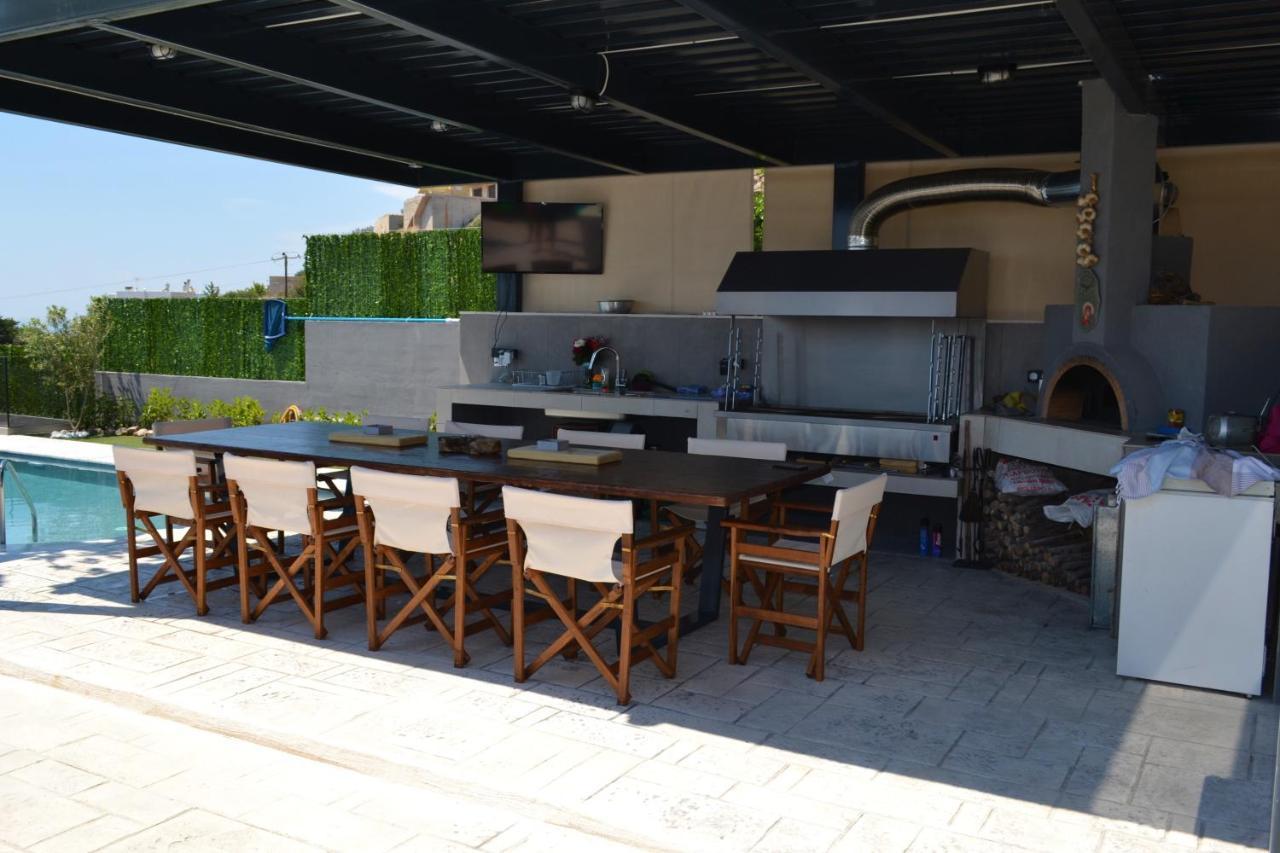 "Stergiou Luxury Apartment 2Nd Floor" Με Κοινη Πισινα Saronida Buitenkant foto