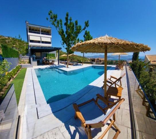 "Stergiou Luxury Apartment 2Nd Floor" Με Κοινη Πισινα Saronida Buitenkant foto