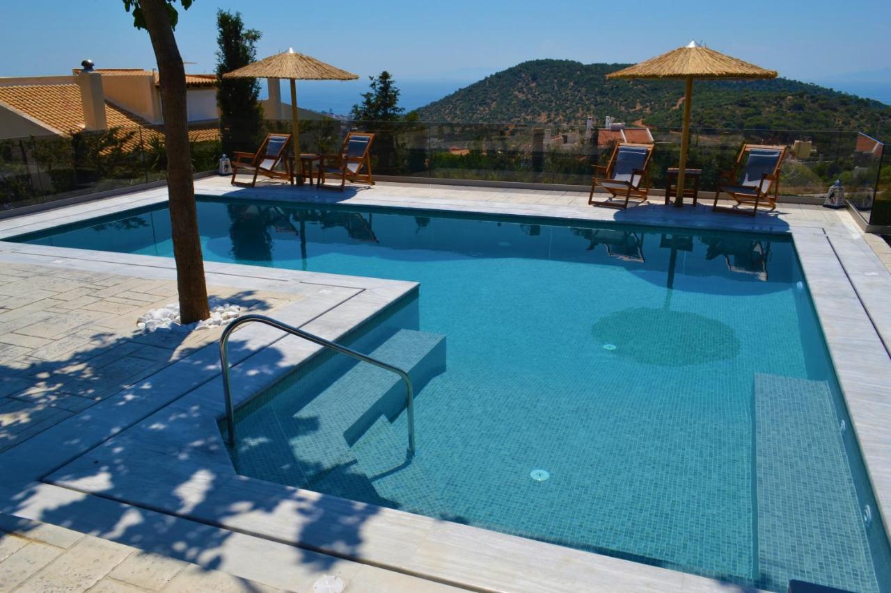 "Stergiou Luxury Apartment 2Nd Floor" Με Κοινη Πισινα Saronida Buitenkant foto