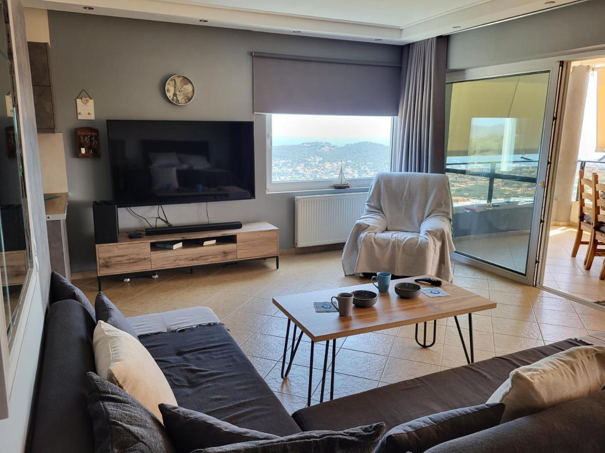 "Stergiou Luxury Apartment 2Nd Floor" Με Κοινη Πισινα Saronida Buitenkant foto