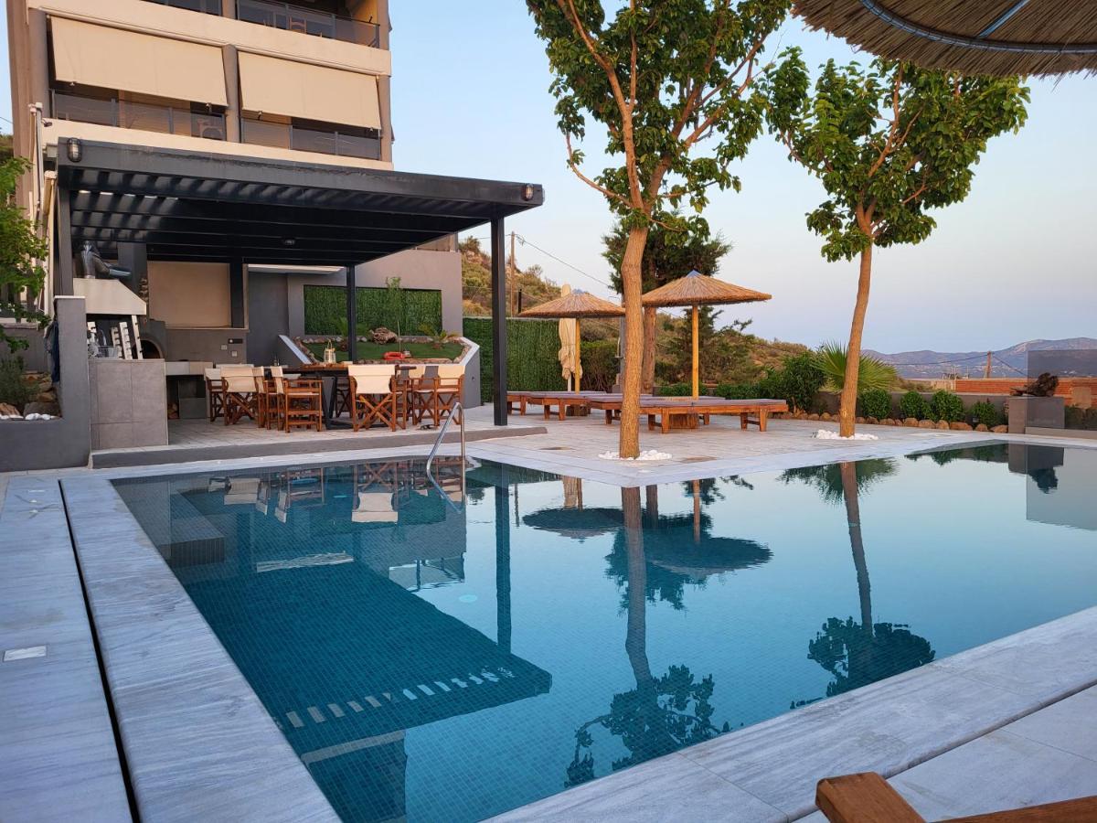 "Stergiou Luxury Apartment 2Nd Floor" Με Κοινη Πισινα Saronida Buitenkant foto