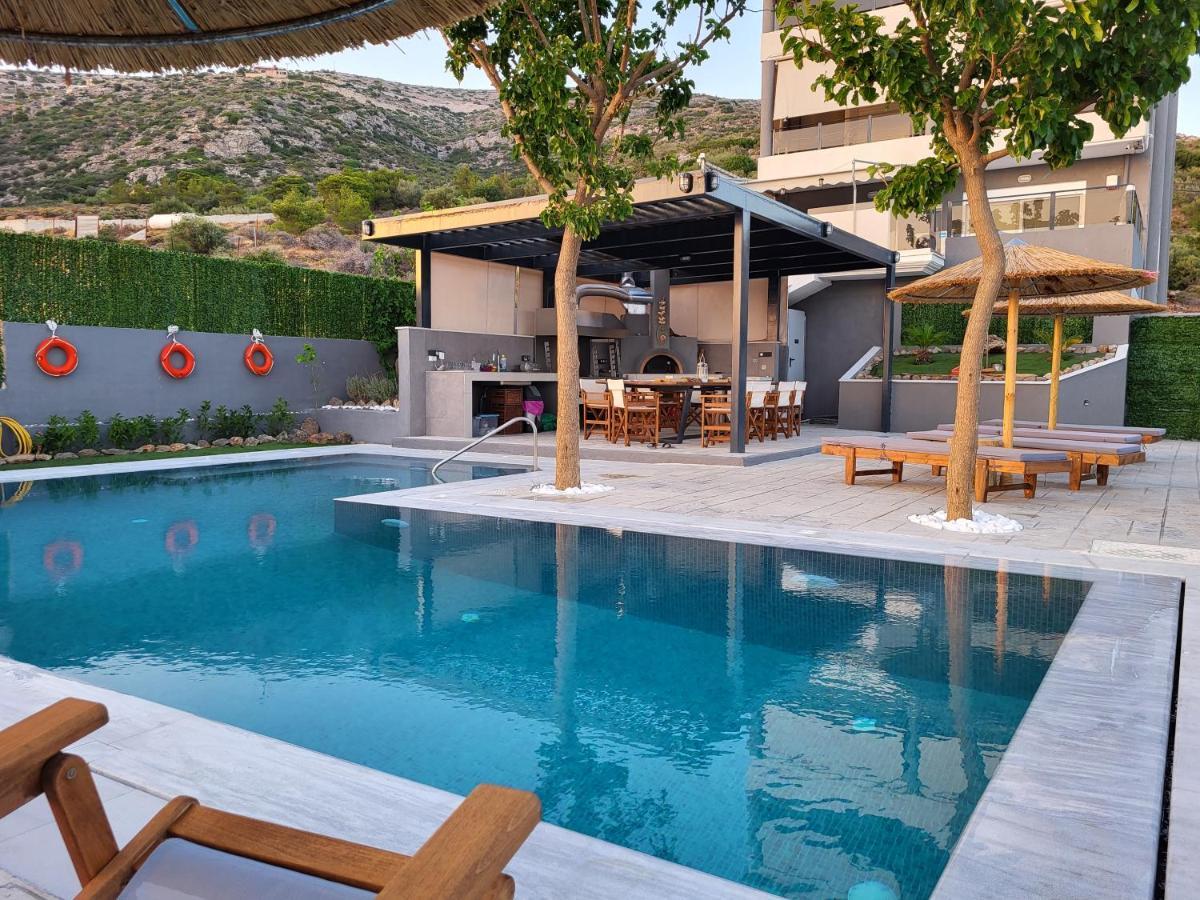 "Stergiou Luxury Apartment 2Nd Floor" Με Κοινη Πισινα Saronida Buitenkant foto
